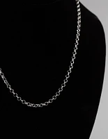 Sterling Silver Rolo Chain Necklace