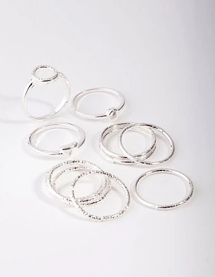 Silver Diacut Ring 11 Pack