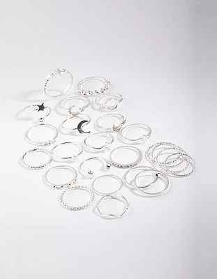 Silver Celestial Ring 24-Pack