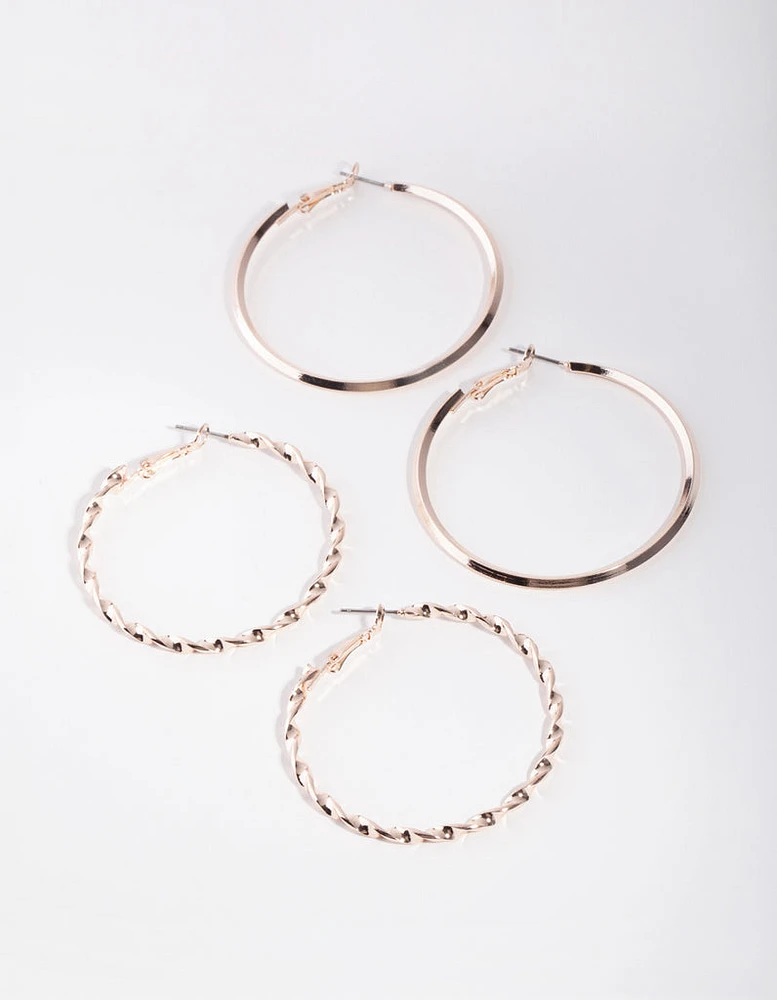 Rose Gold Ultimate Pack Hoop Earring