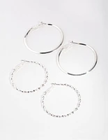 Silver Ultimate Pack Hoop Earring