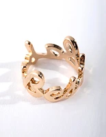 Gold Babe Word Ring