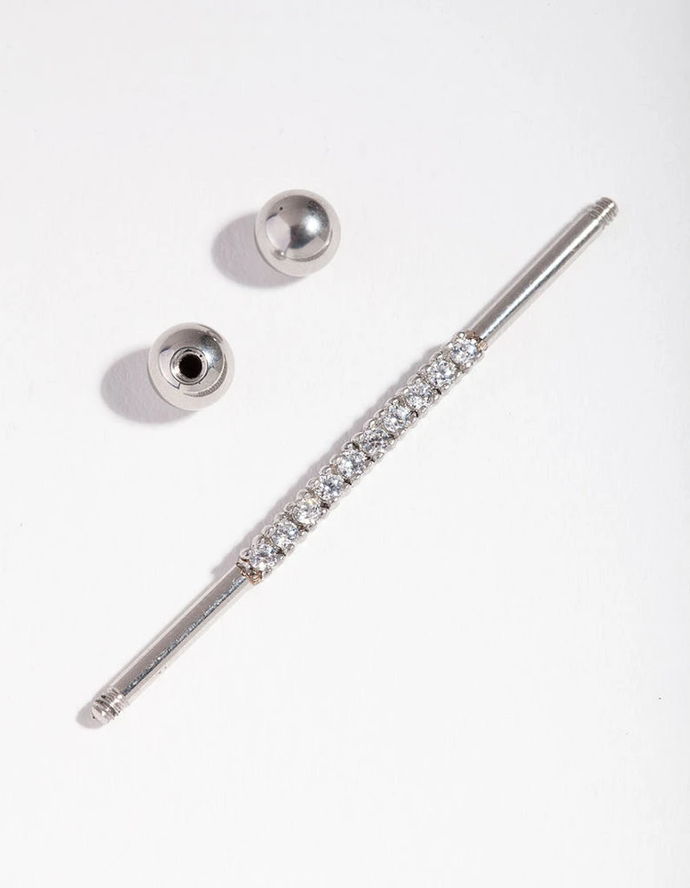 Rhodium Cubic Zirconia Industrial Bar