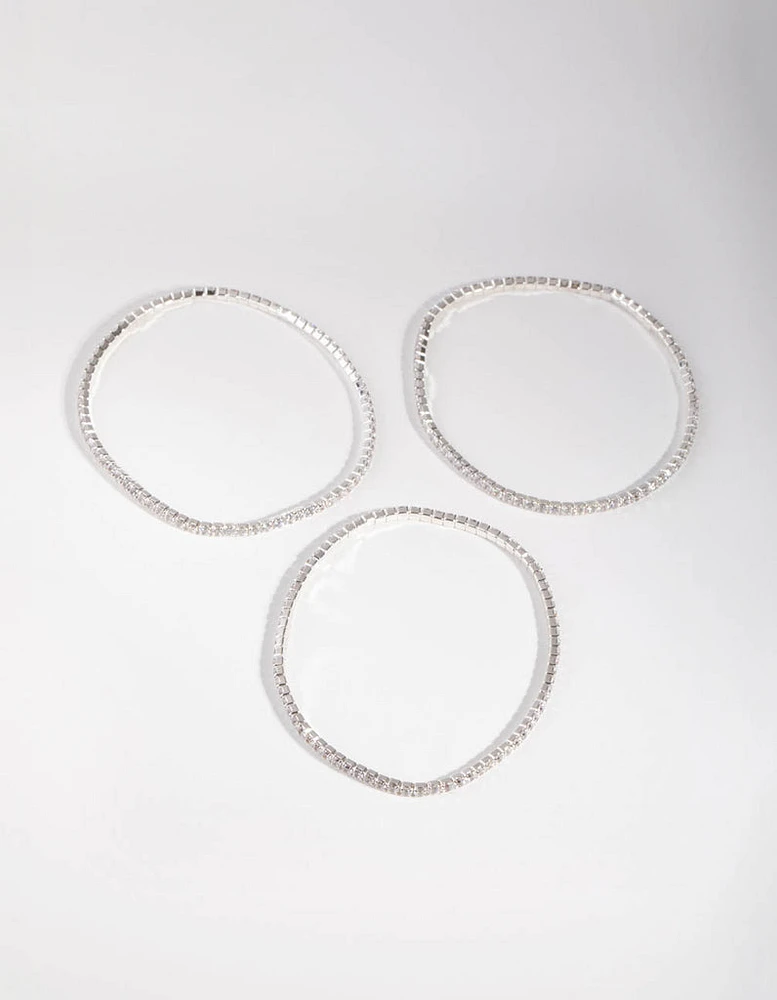 Silver Fine Cupchain Pack Bracelets