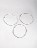 Silver Fine Cupchain Pack Bracelets