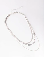 Silver Mix Trend Chain Necklace Pack