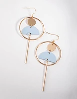 Gold Shapes Drop Earrings