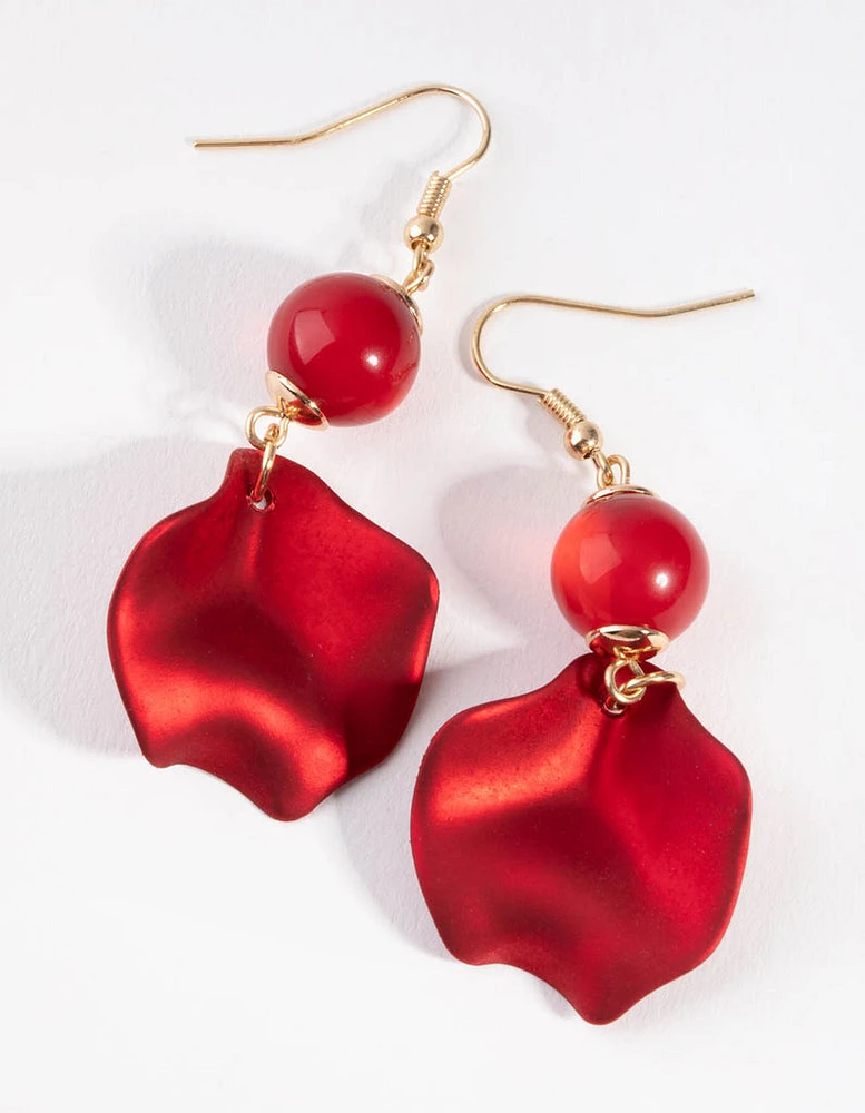 Gold In Love Drop Earrings