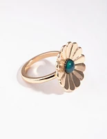 Gold Mood Flower Ring