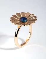 Gold Mood Flower Ring