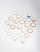 Mixed Metals Dolphin 24-Pack Rings