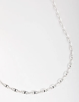 Silver Plated Mini Link Chain Necklace