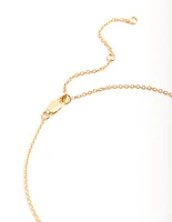 Gold Plated Semi Precious Shard Necklace