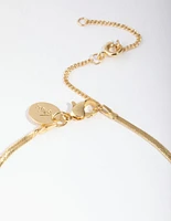 Gold Plated Thin Snake Chain Bracelet