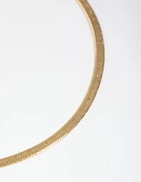 Gold Plated Thin Snake Chain Bracelet