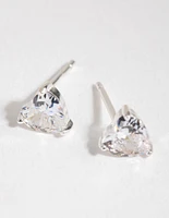 Sterling Silver Cubic Zirconia Butterfly Pack Stud Earring