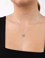 Sterling Silver Mandala Necklace