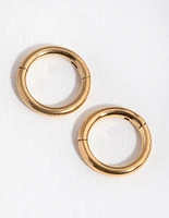 24 Carat Gold Plated Surgical Steel 5mm Sleeper Earrings