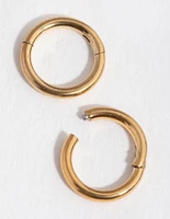 24 Carat Gold Plated Surgical Steel 5mm Sleeper Earrings