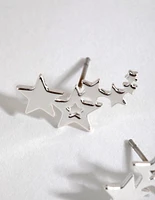 Gold Star Crawler Earrings