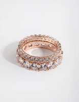 Rose Gold Double Band Set Ring