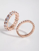 Rose Gold Double Band Set Ring