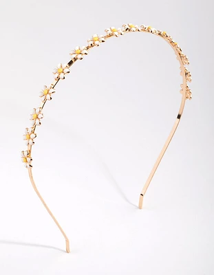 Enamel Daisy Headband