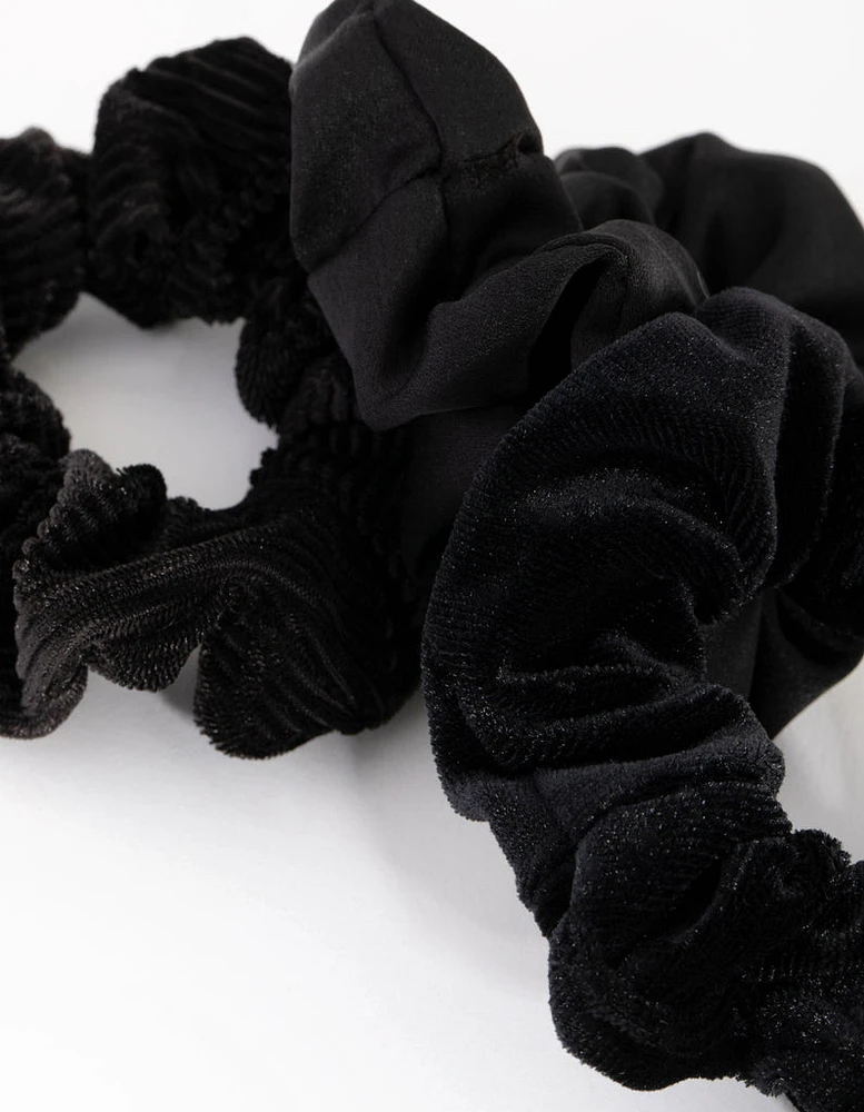 Mix Black Scrunchie Pack