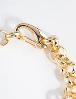 Gold Rolo Chain Bracelet