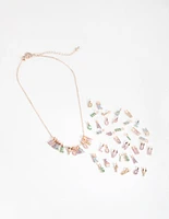 Kids Rose Gold Glitter Paper Make-Your-Own Necklace