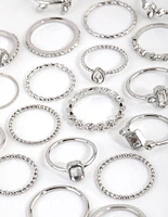 Rhodium Royal Diamante Ring 24-Pack