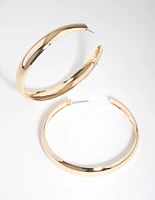 Gold 60mm Hoop Earrings