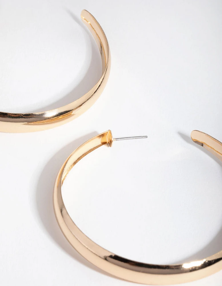 Gold 60mm Hoop Earrings