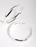 Silver 60mm Hoop Earrings