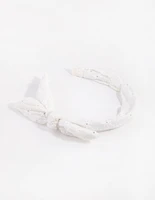 Fabric Broad Side Bow Headband