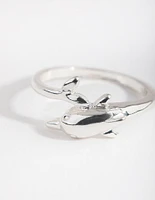 Silver Dolphin Ring