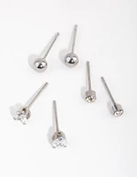 Titanium Love Stud Pack Earrings