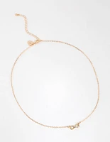 Gold Diamante Infinity Necklace