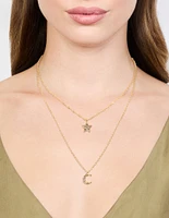 Gold Starry Night Layered Necklace