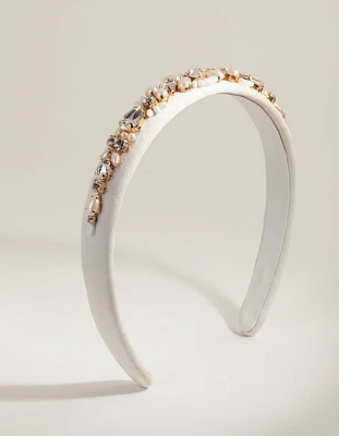 White Embellished Alice Band