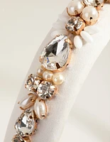 White Embellished Alice Band