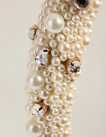 Statement Padded Pearl Alice Band