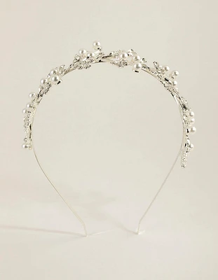 Pearl & Crystal Vine Headband