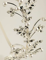 Pearl & Crystal Vine Headband