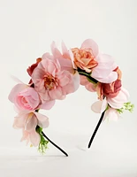 Blush Floral Crown Headband