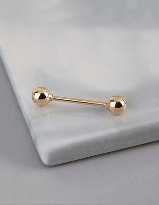 9ct Gold Polished Ball Belly Ring