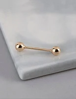 9ct Gold Polished Ball Belly Ring