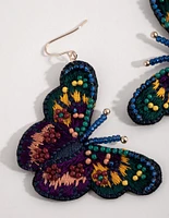 Mixed Statement Butterfly Earrings