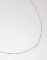 Sterling Silver Twist Chain Necklace