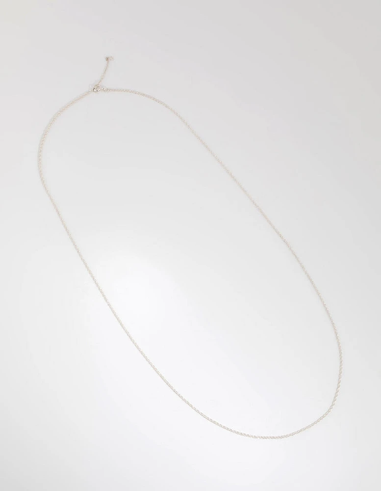 Sterling Silver Twist Chain Necklace